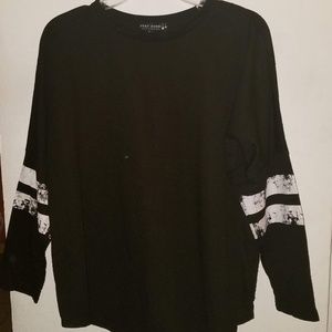 Star Scene Los Angeles Black Varsity Top